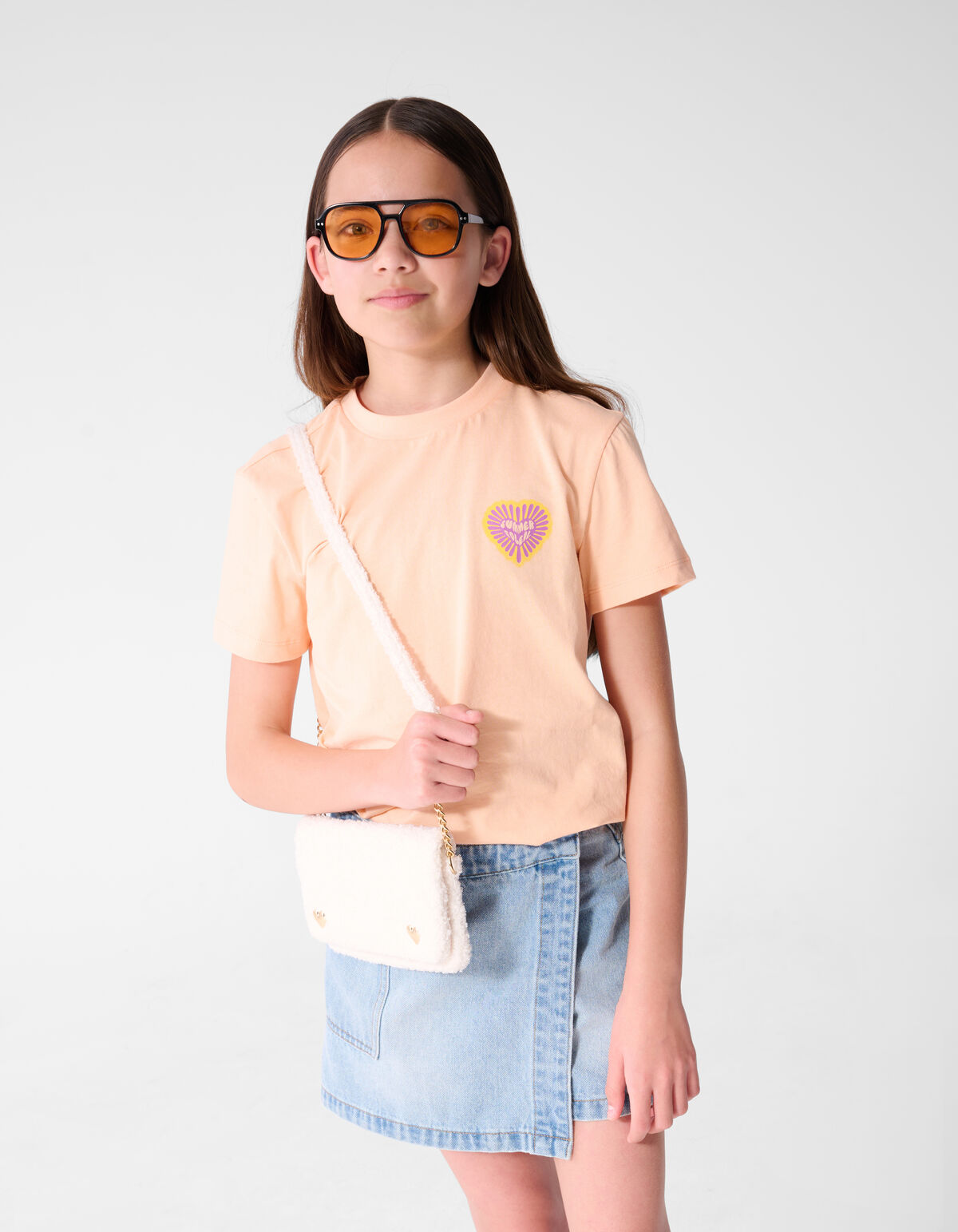Summer Soleil T-shirt Lichtoranje SHOEBY GIRLS