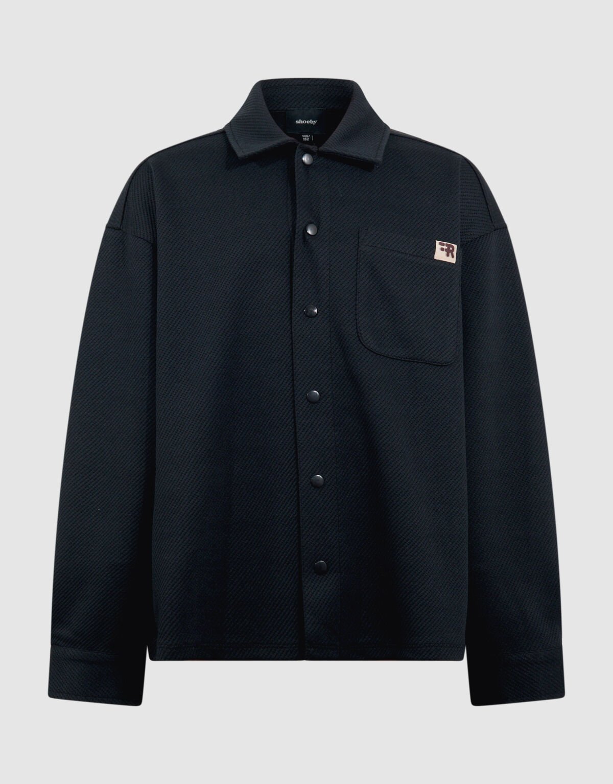 Structuur Overshirt Donkergrijs SHOEBY BOYS