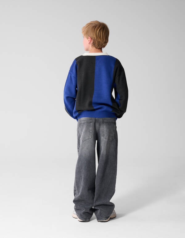 Ultra Baggy Fit Jeans Donkergrijs SHOEBY BOYS