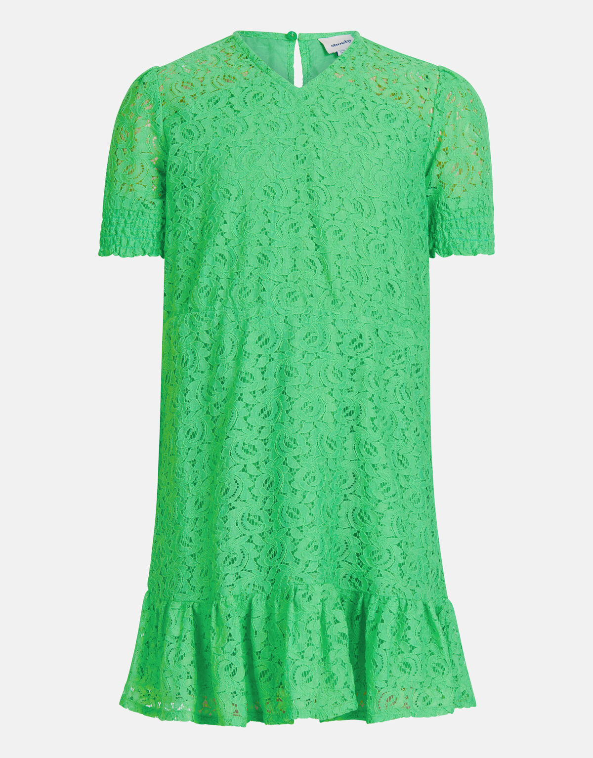 Kanten Jurk Groen SHOEBY GIRLS