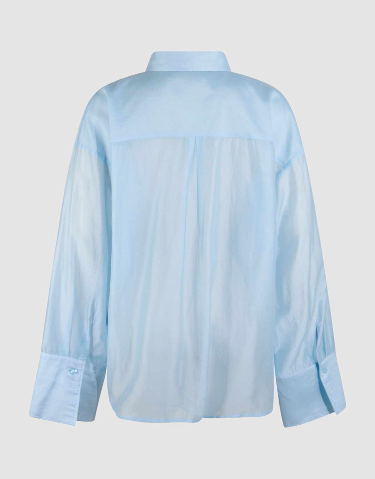 Transparante Oversized Blouse Lichtblauw SHOEBY WOMEN