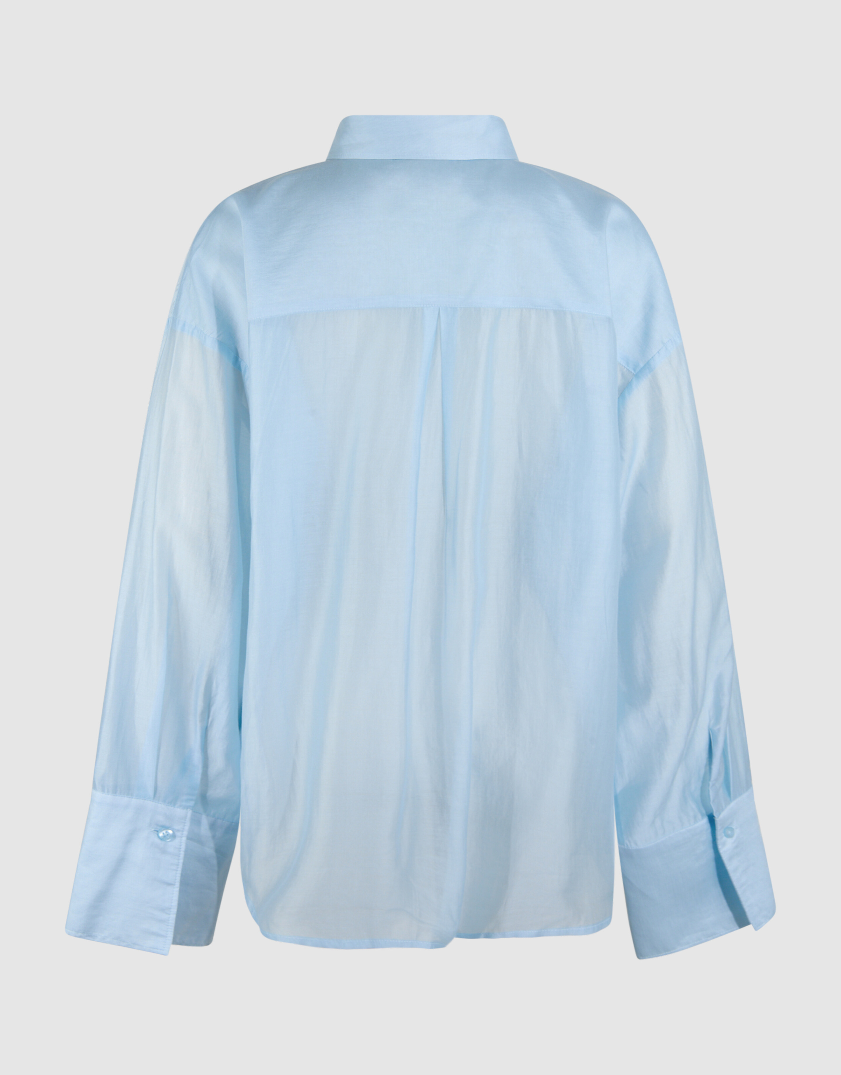 Transparante Oversized Blouse Lichtblauw SHOEBY WOMEN
