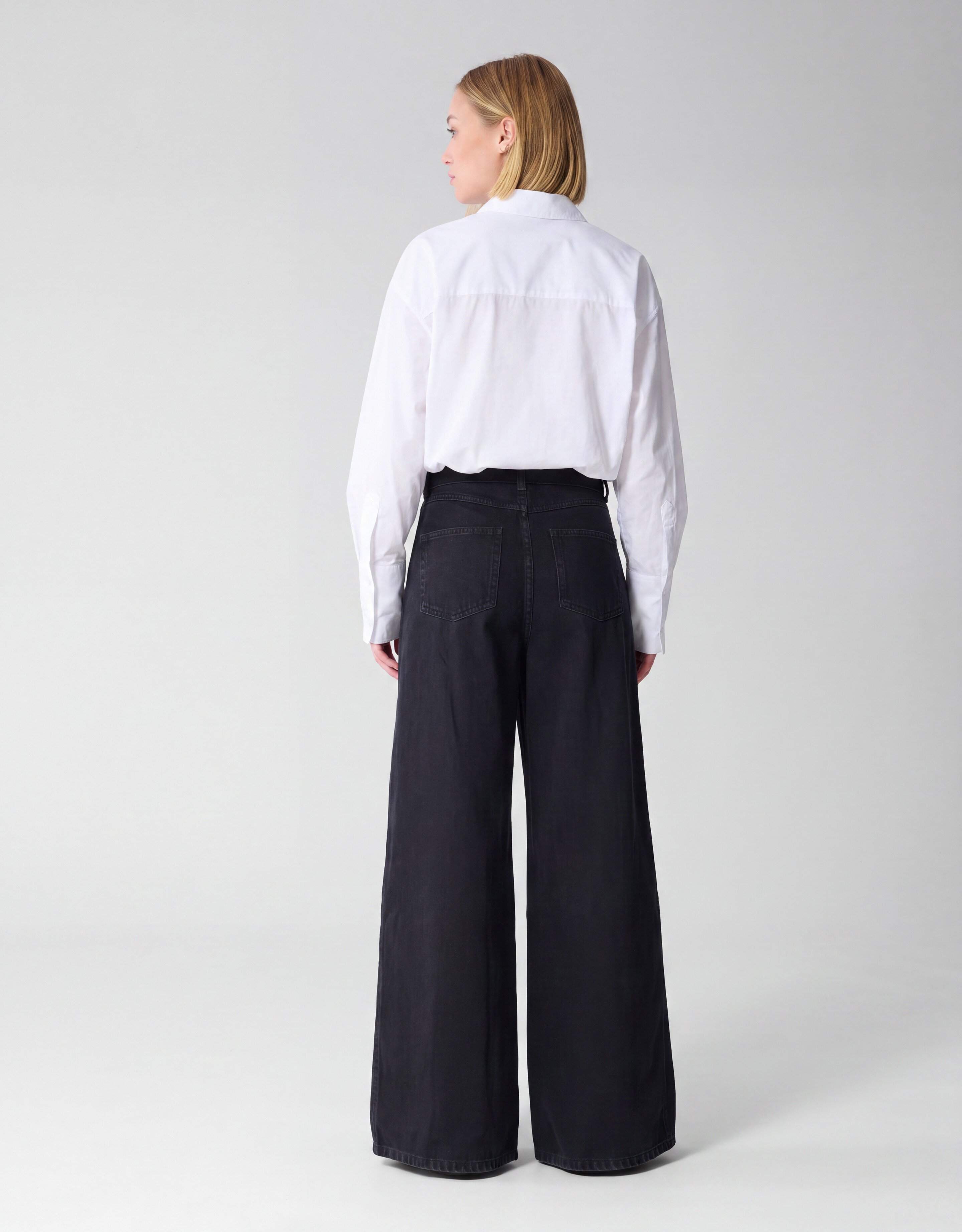 Ultra Wide Leg Fit Jeans Zwart By Lonneke SHOEBY WOMEN