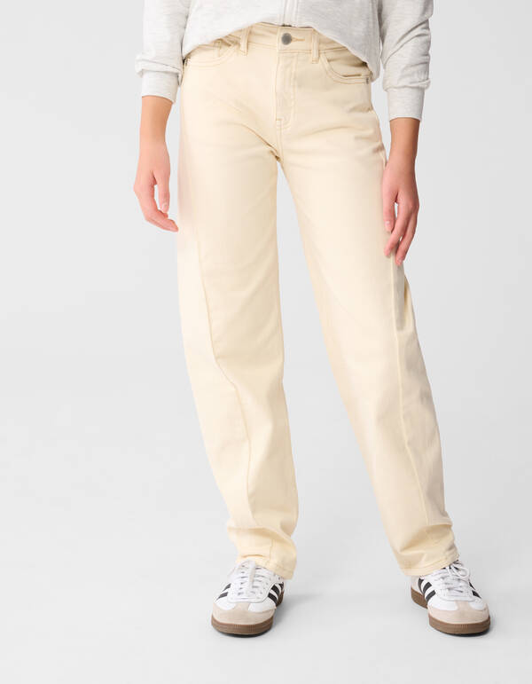 Barrel Fit Jeans Gebroken Wit SHOEBY GIRLS