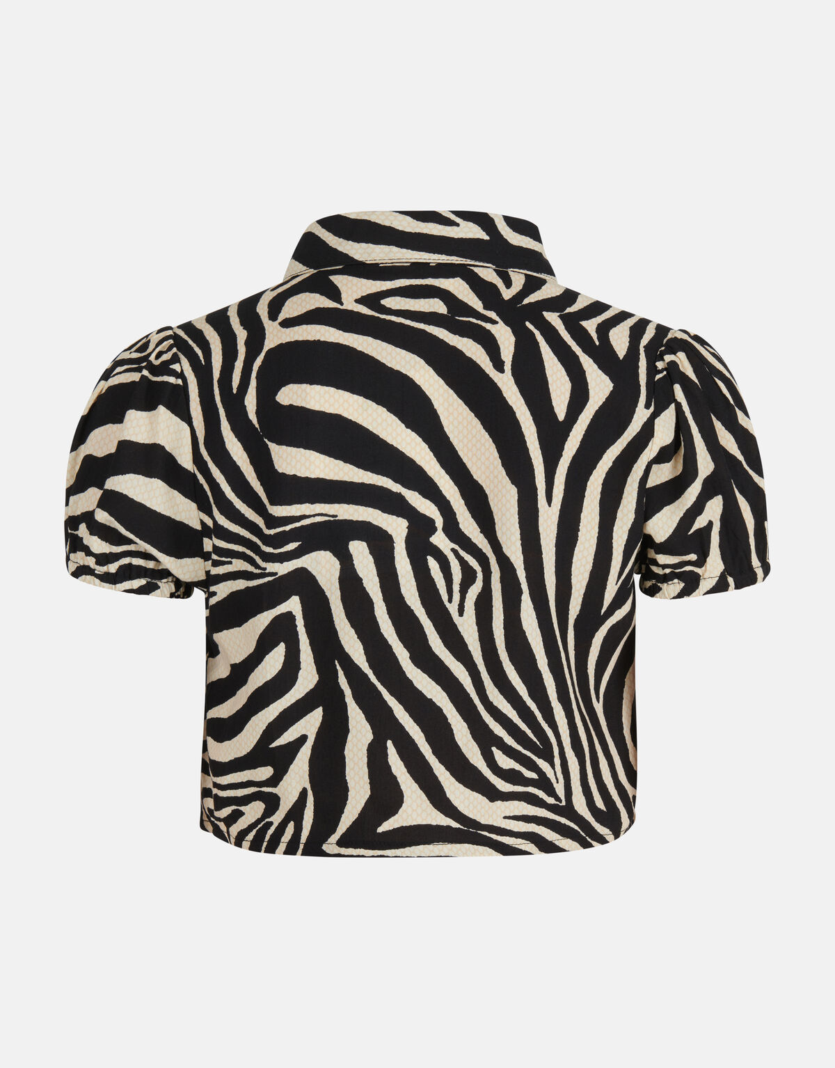 Zebra Blouse Zwart/Gebroken Wit SHOEBY GIRLS