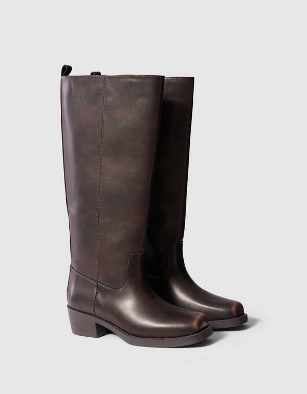 Hoge laarzen Donkerbruin SHOEBY SHOES