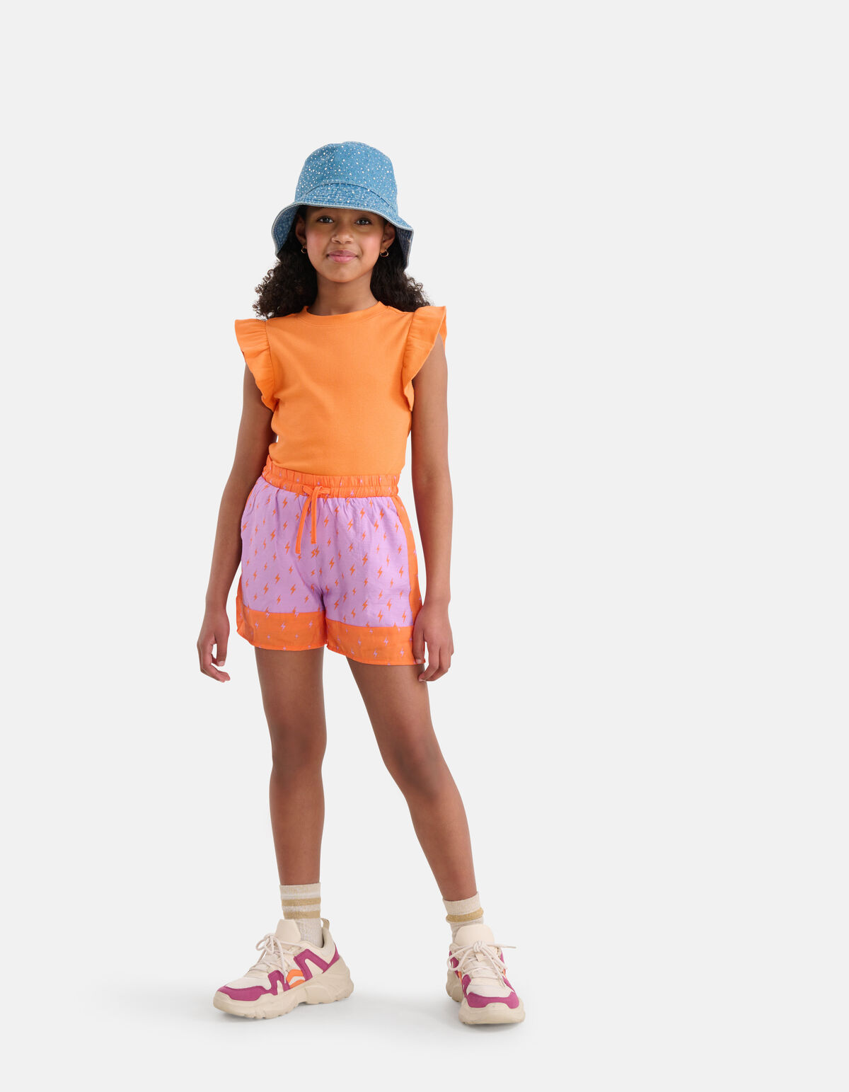 Printed Short Paars/Oranje SHOEBY GIRLS