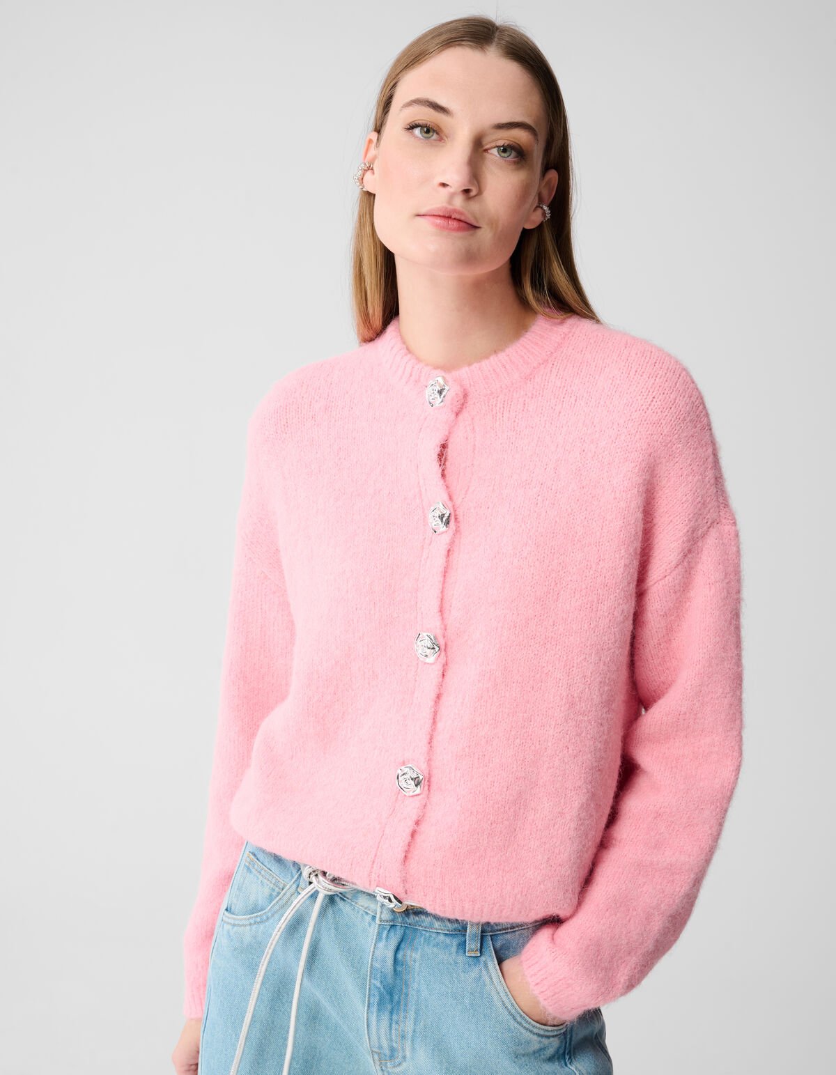 Fancy Button Vest Lichtroze SHOEBY WOMEN