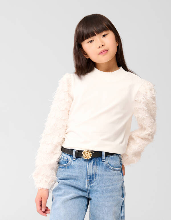 Ster Top Gebroken Wit SHOEBY GIRLS