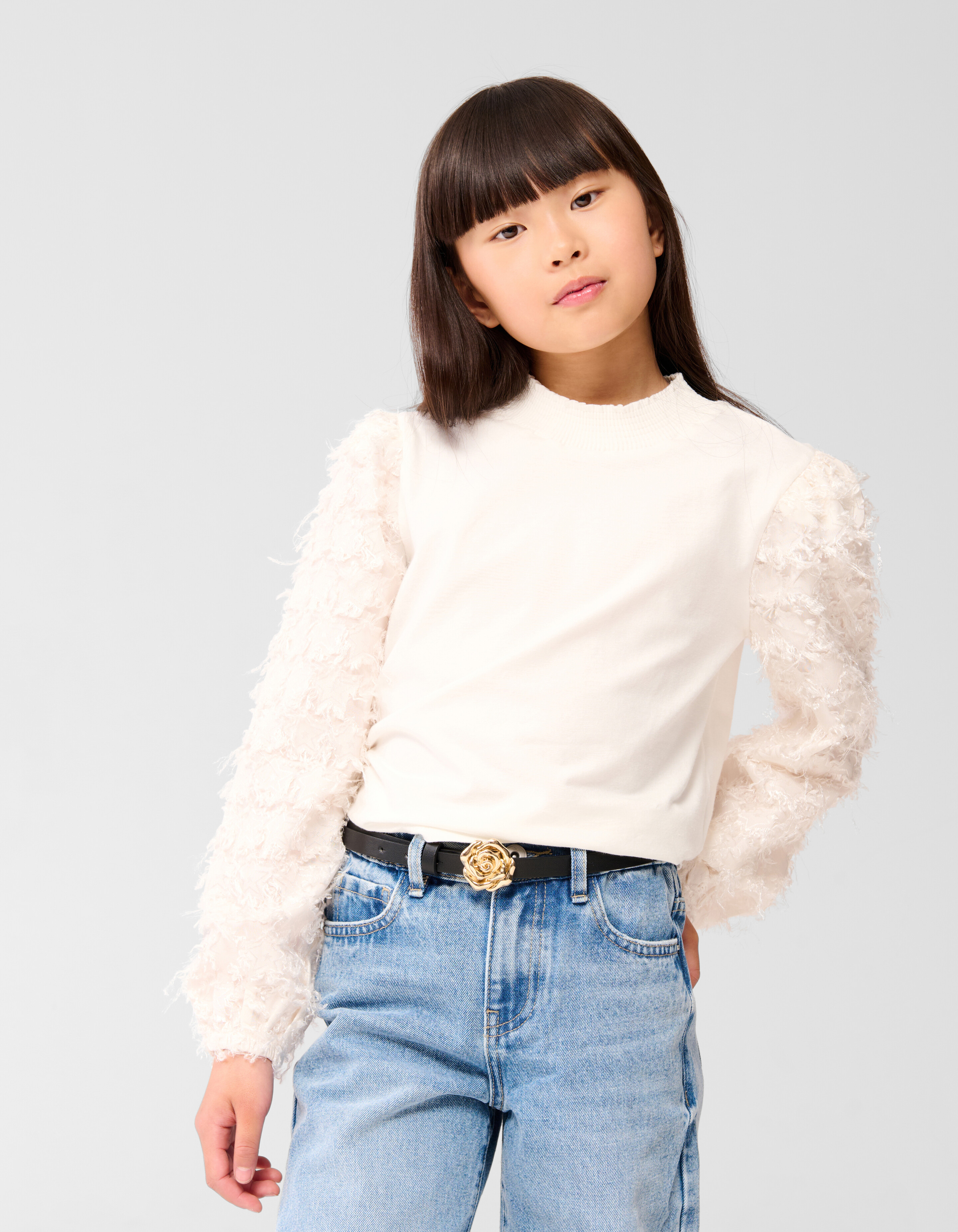 Ster Top Gebroken Wit SHOEBY GIRLS