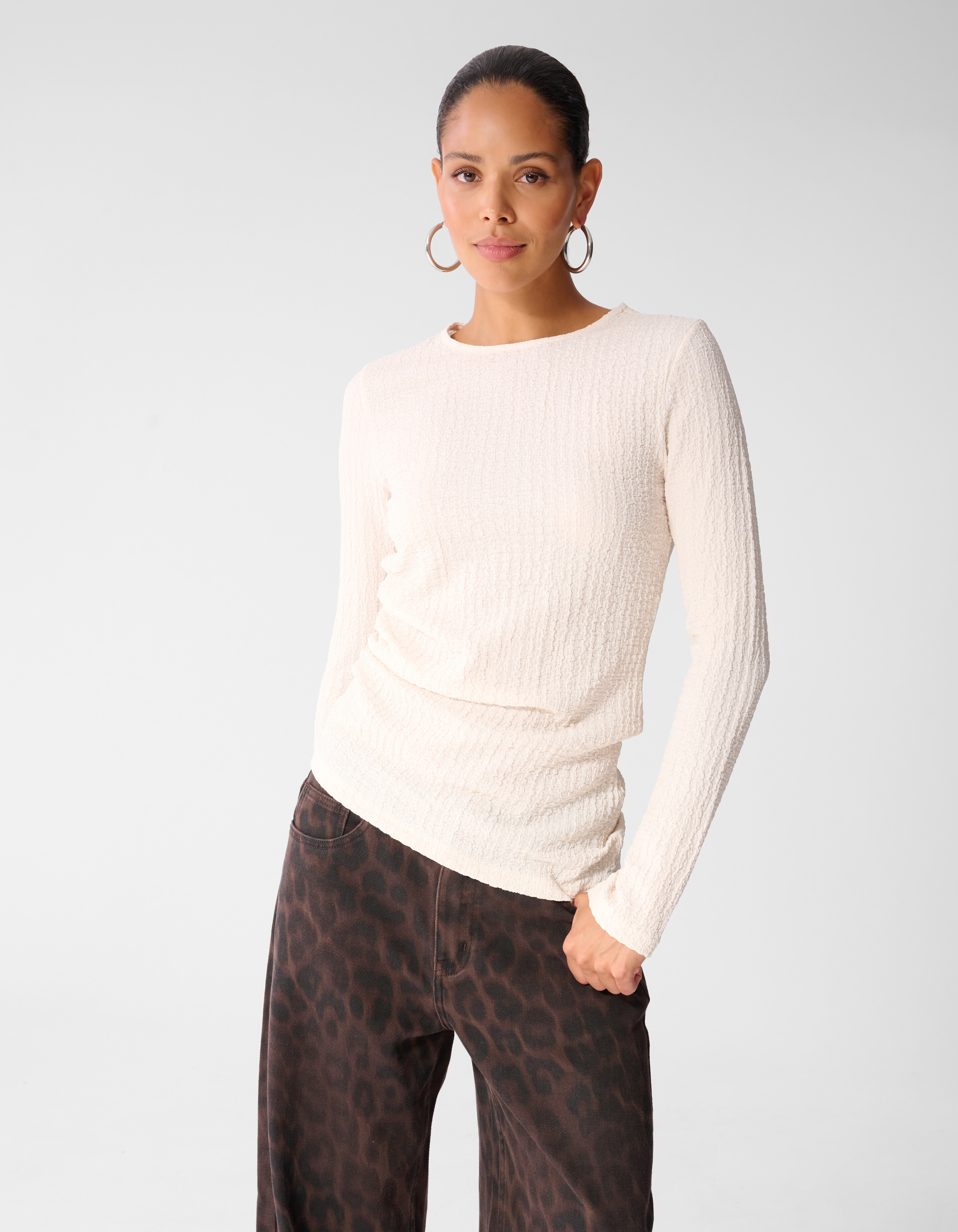 Asymmetrische Top Ecru SHOEBY WOMEN
