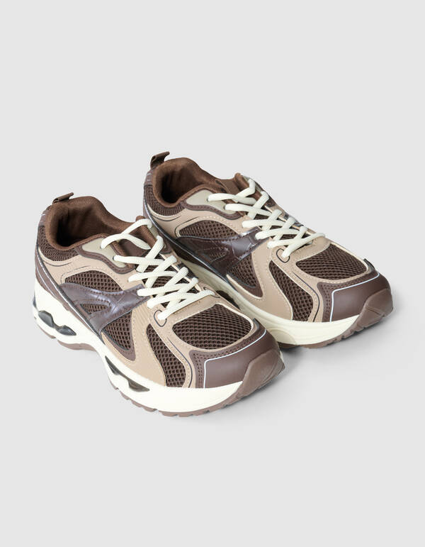 Mesh Sneaker Donkerbruin SHOEBY SHOES