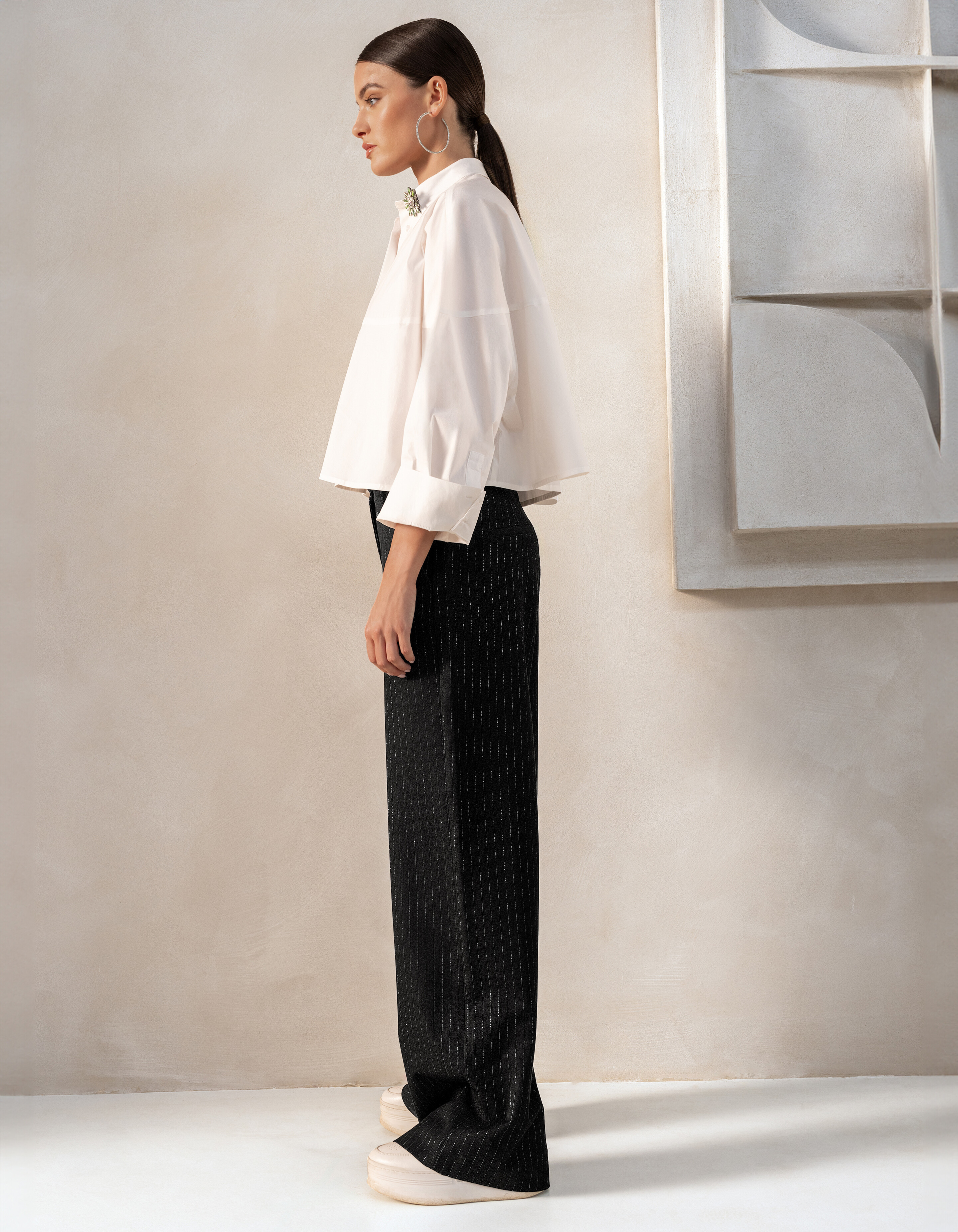 Wijde Blouse Wit By Mieke SHOEBY WOMEN