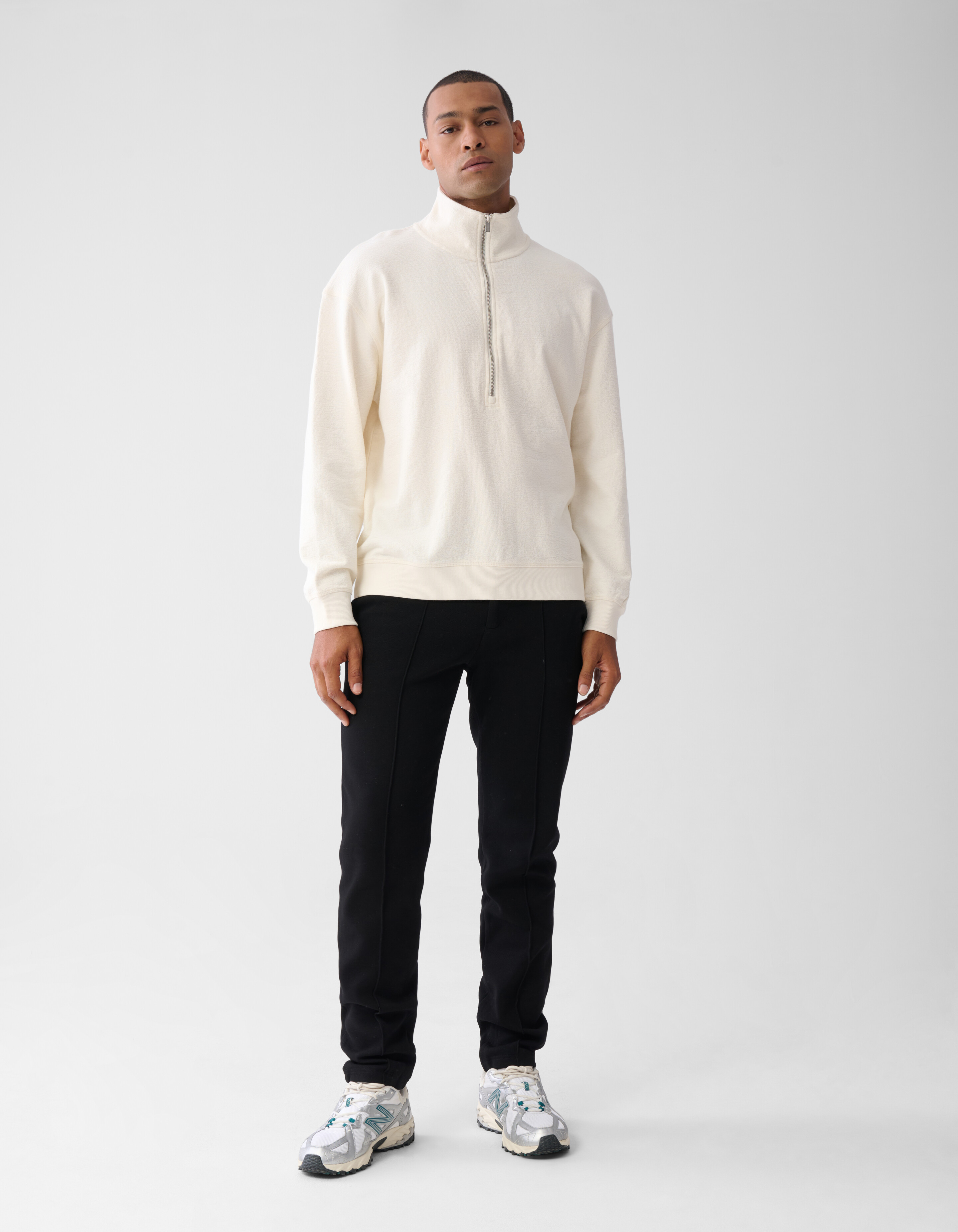 Zip Sweater Gebroken Wit SHOEBY MEN