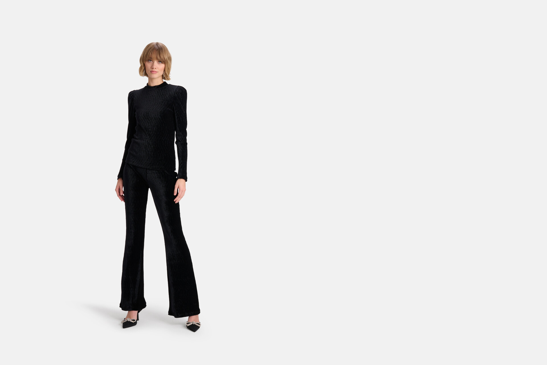 Velvet Broek Zwart SHOEBY WOMEN