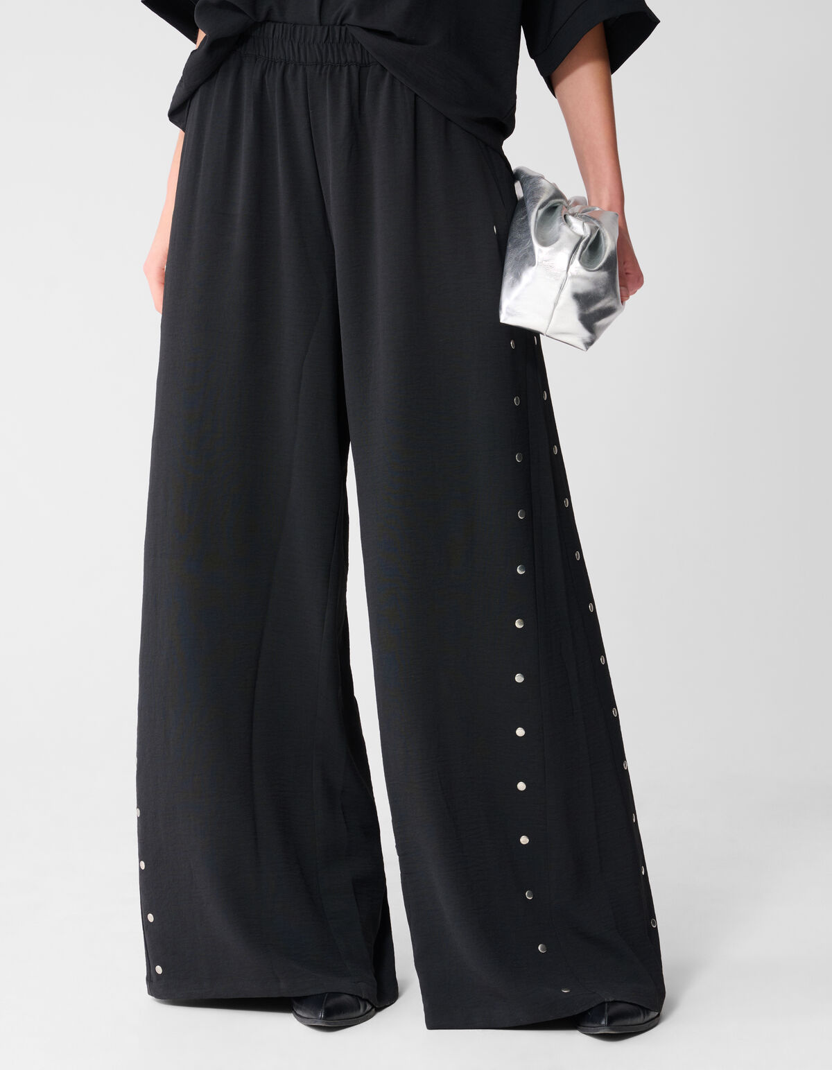 Twist Studs Loose Fit Broek Zwart SHOEBY WOMEN