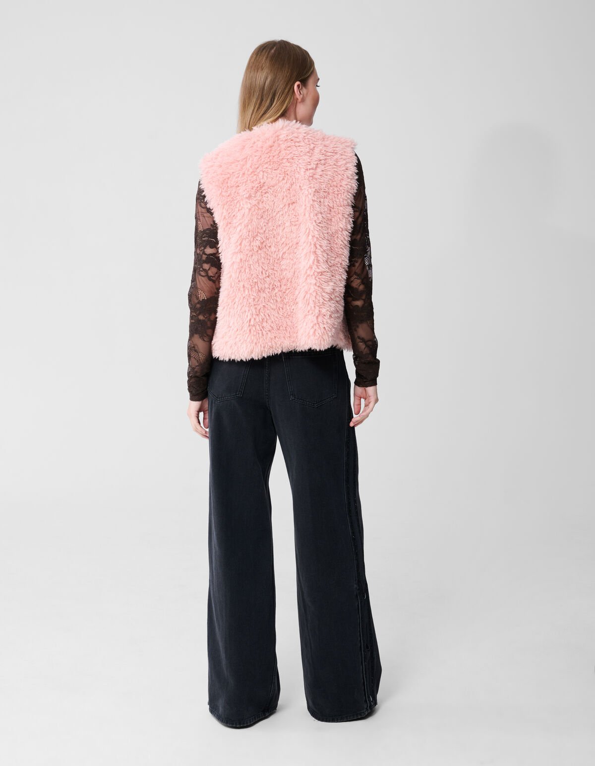 Teddy Fur Gilet Lichtroze SHOEBY WOMEN