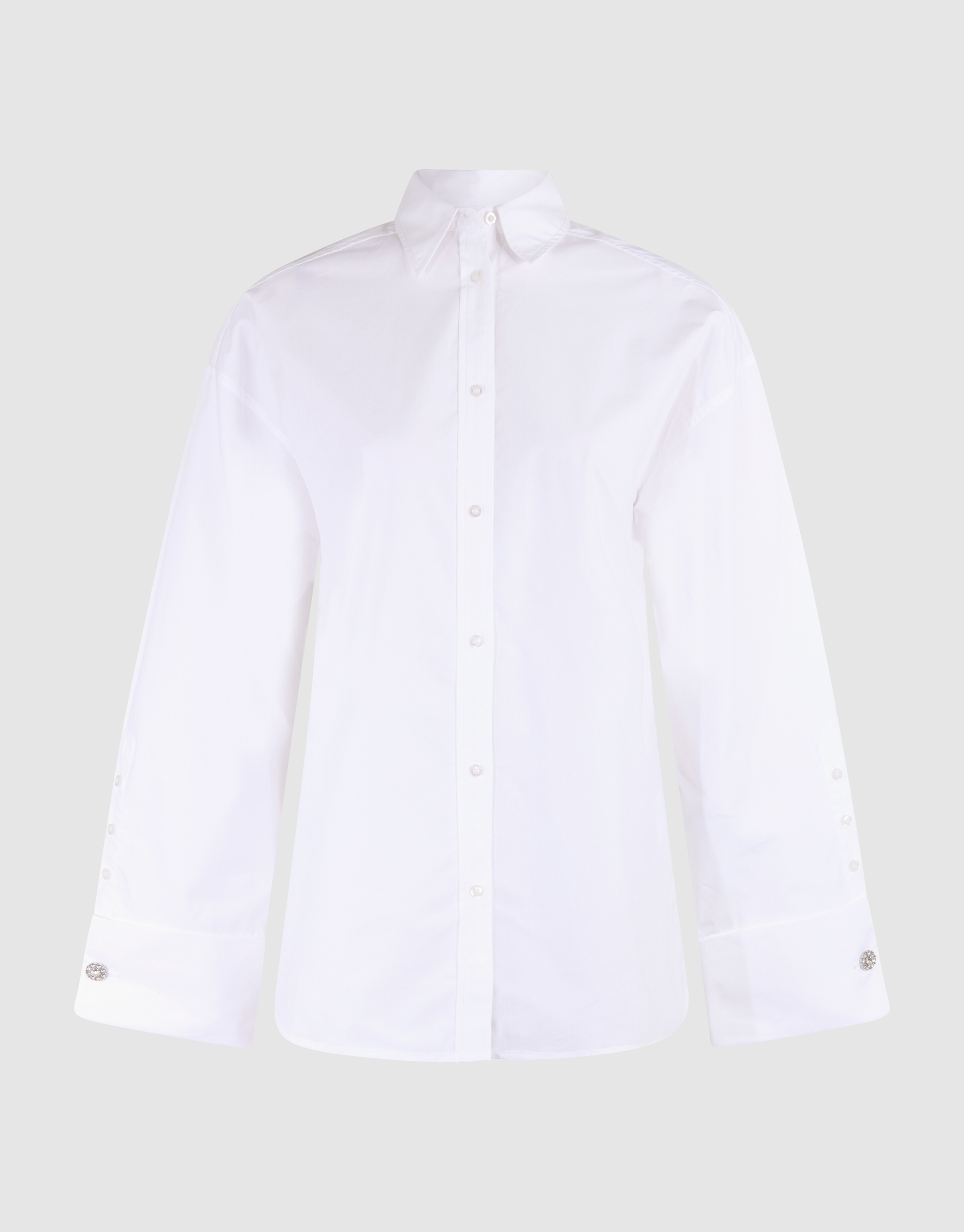 Oversized Poplin Blouse Wit SHOEBY WOMEN