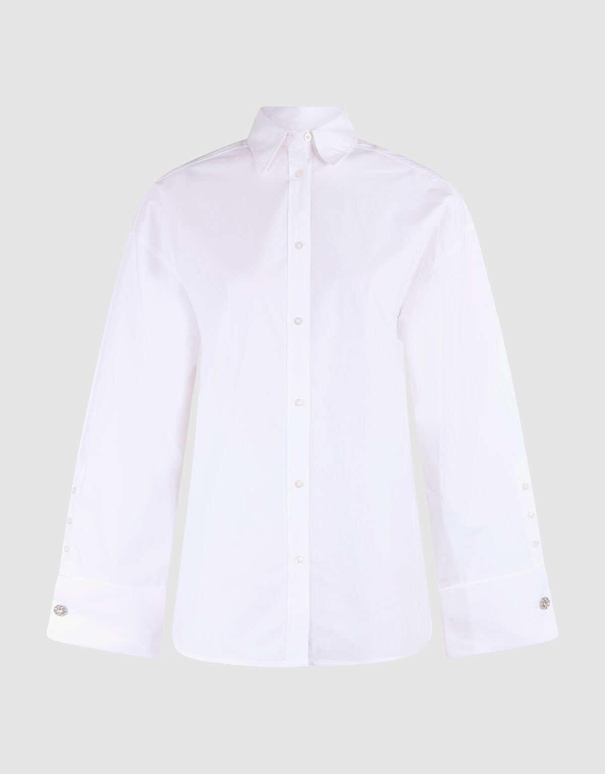 Oversized Poplin Blouse Wit SHOEBY WOMEN