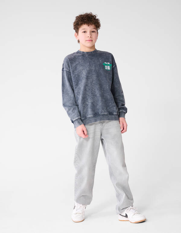 Urban City Sweater Donkergrijs SHOEBY BOYS