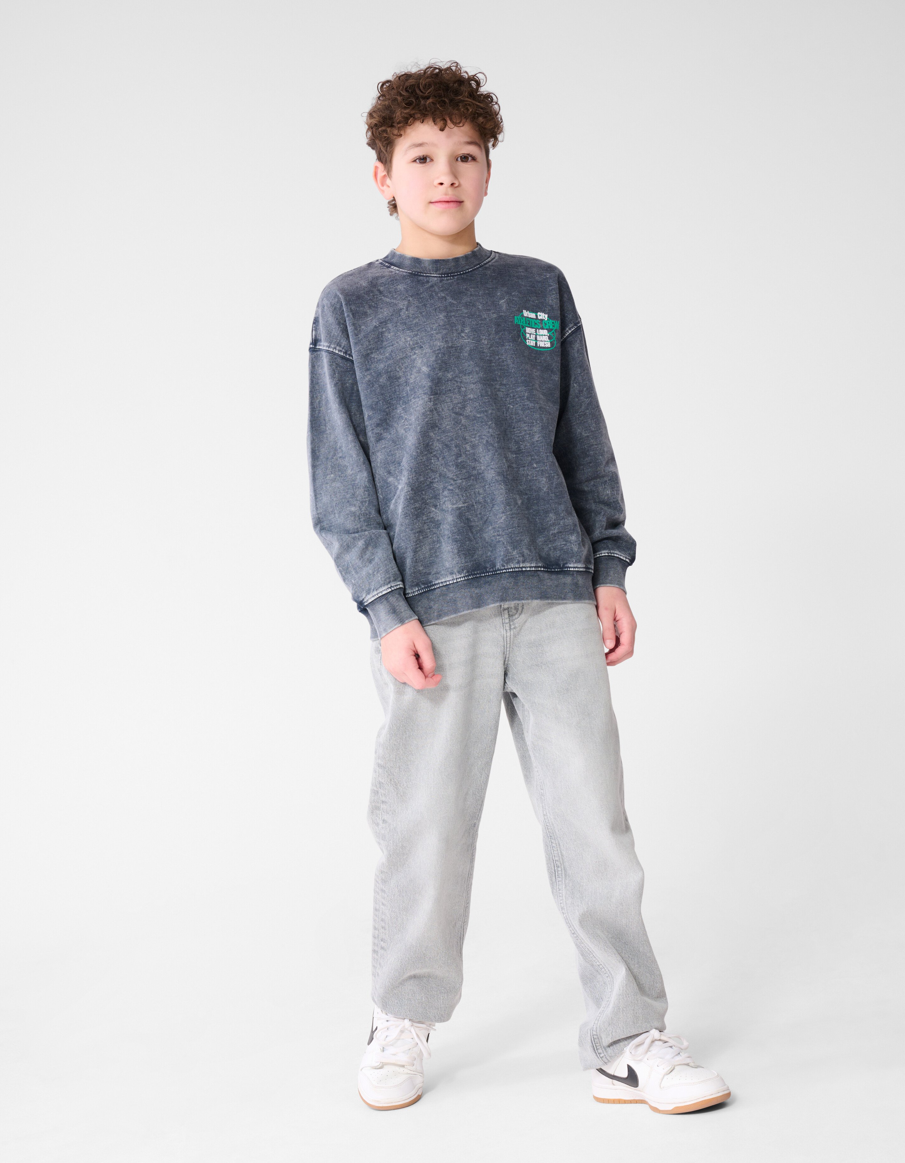 Urban City Sweater Donkergrijs SHOEBY BOYS
