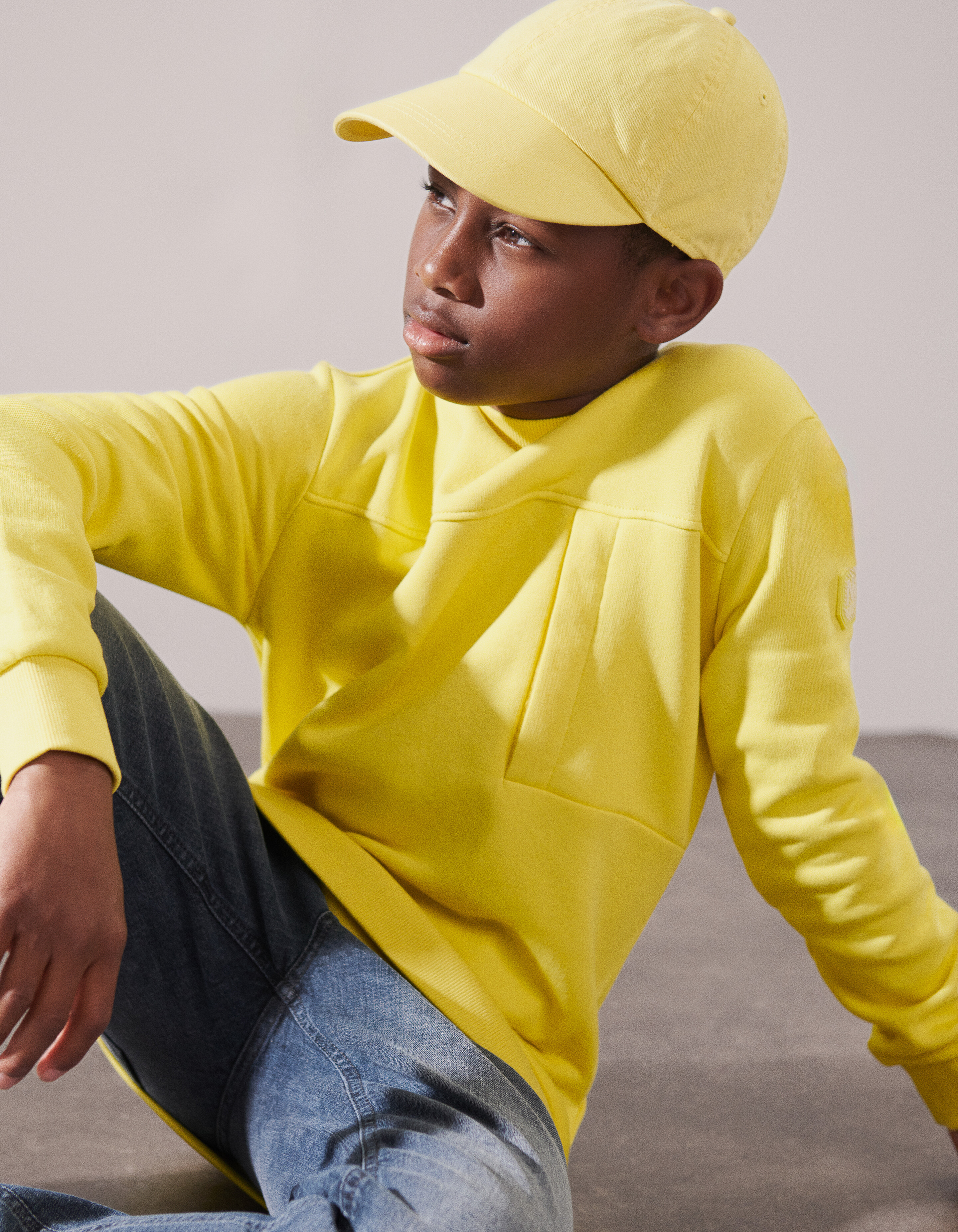 Pocket Sweater Geel SHOEBY BOYS