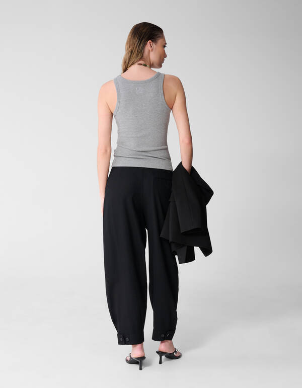 Rib Top Lichtgrijs By Lonneke SHOEBY WOMEN