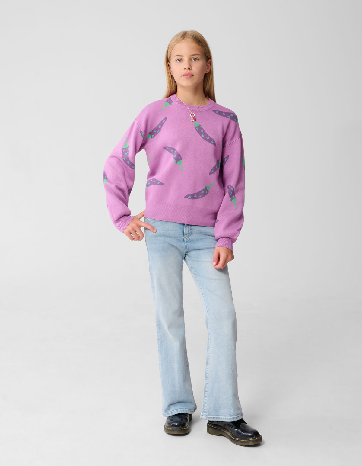 Peper Artwork Trui Roze SHOEBY GIRLS