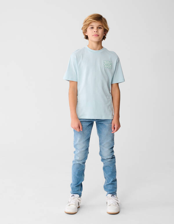 Bold Days Artwork T-shirt Lichtblauw SHOEBY BOYS