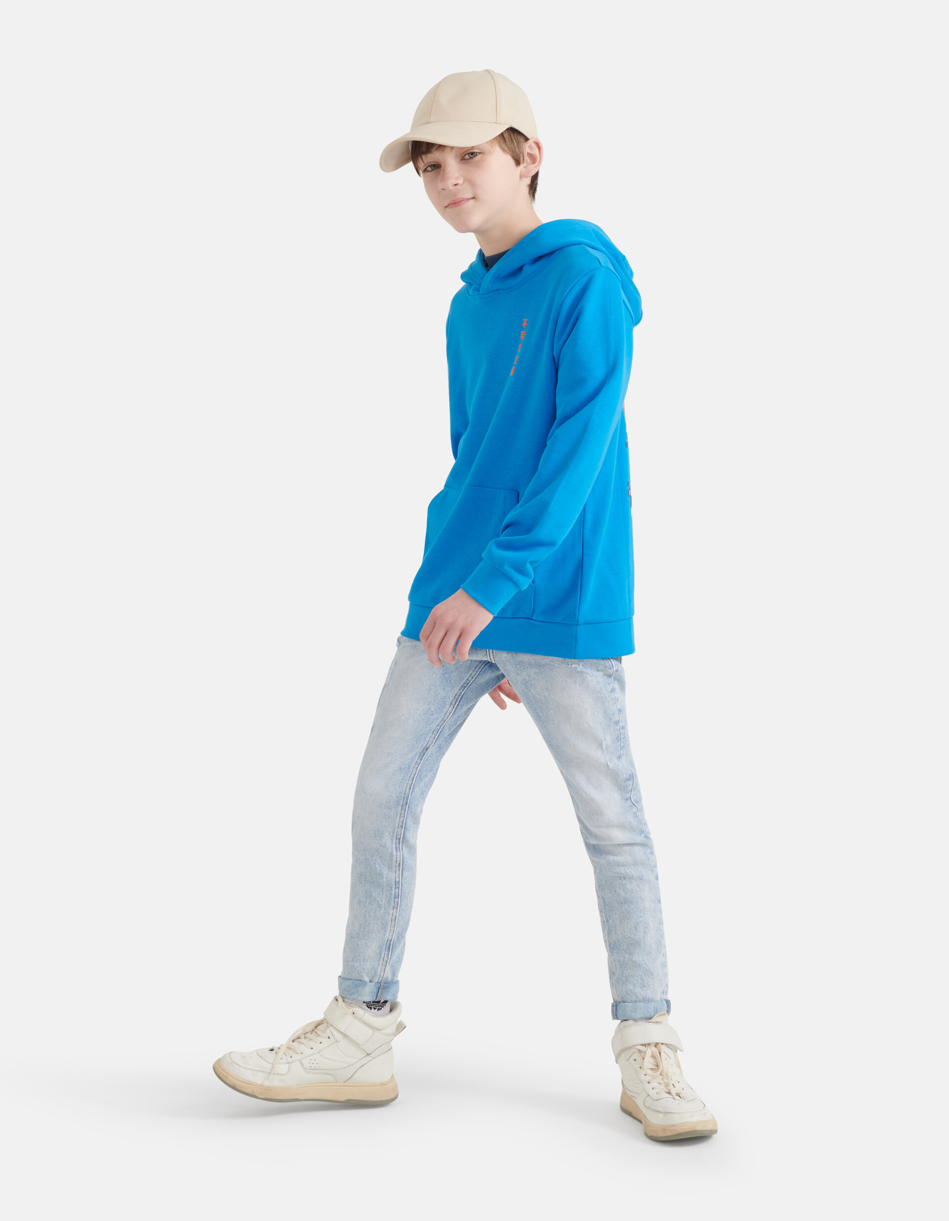Artwork Hoodie Blauw SHOEBY BOYS