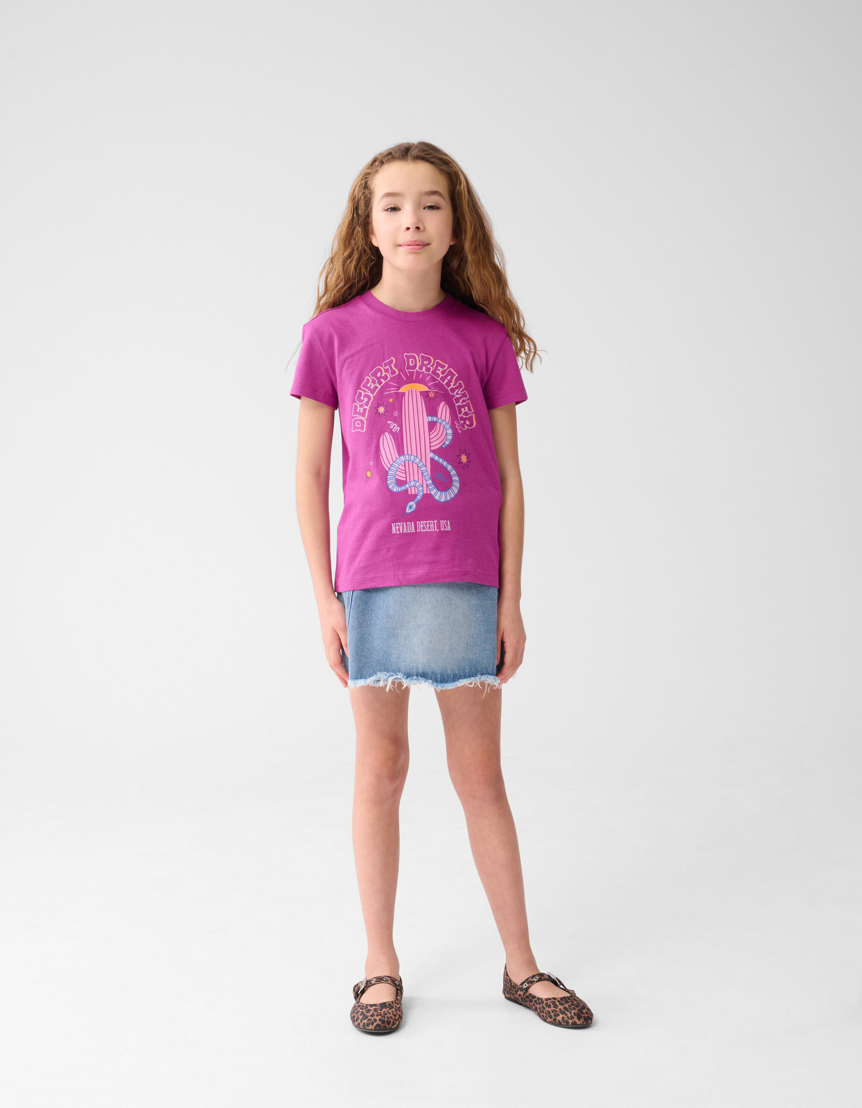 Artwork T-shirt Donkerroze SHOEBY GIRLS