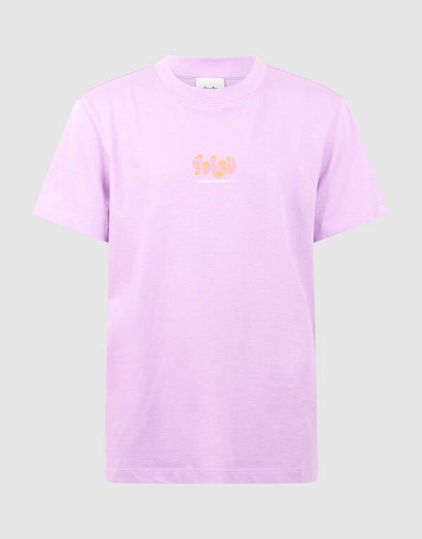 Soleil Artwork T-shirt Lichtpaars SHOEBY GIRLS