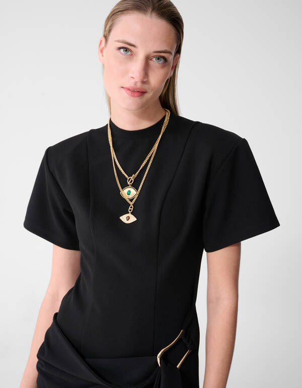 Double Eye Ketting Goud By Fred SHOEBY ACCESSOIRES