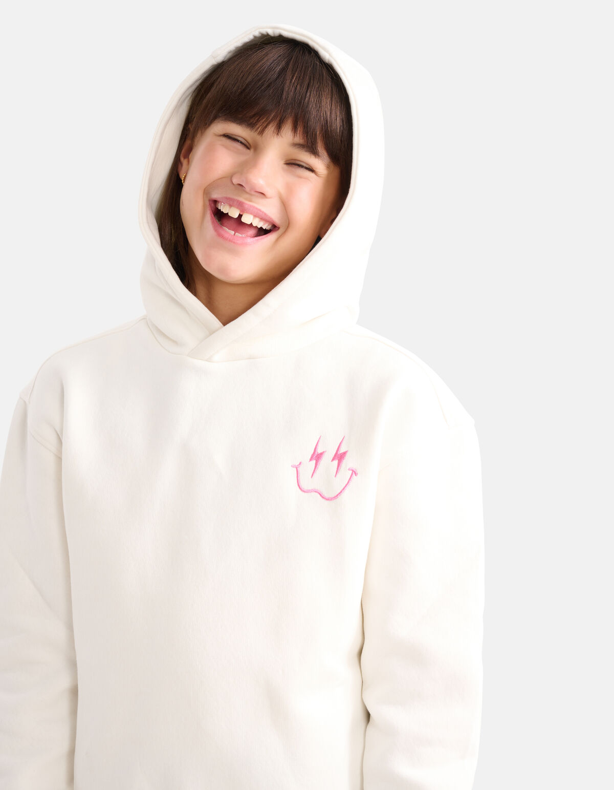 Artwork Hoodie Gebroken Wit SHOEBY GIRLS