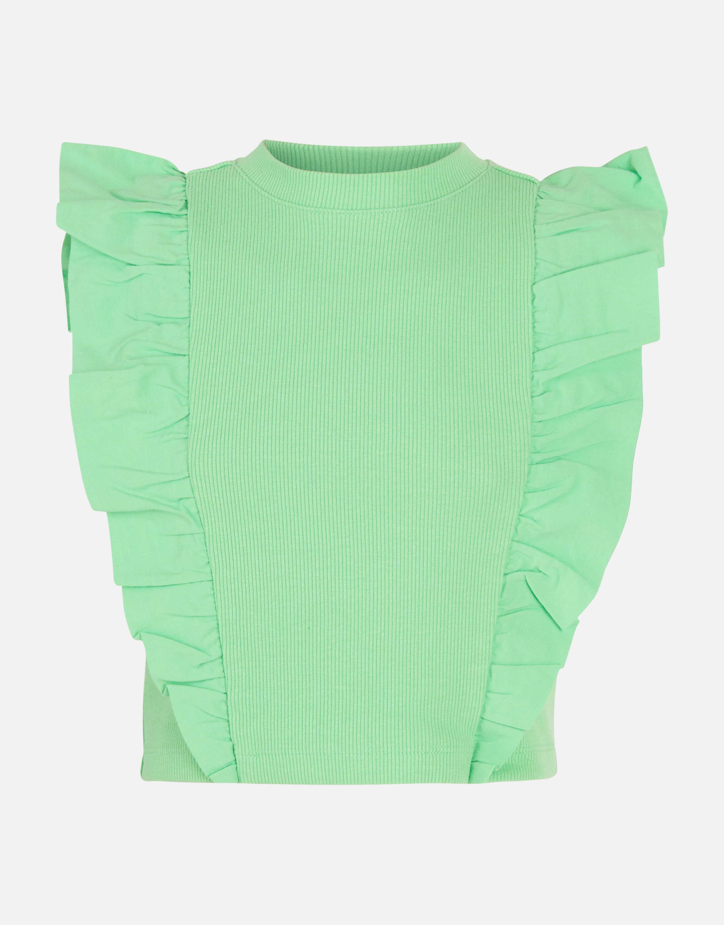 Ruffle T-shirt Groen SHOEBY GIRLS