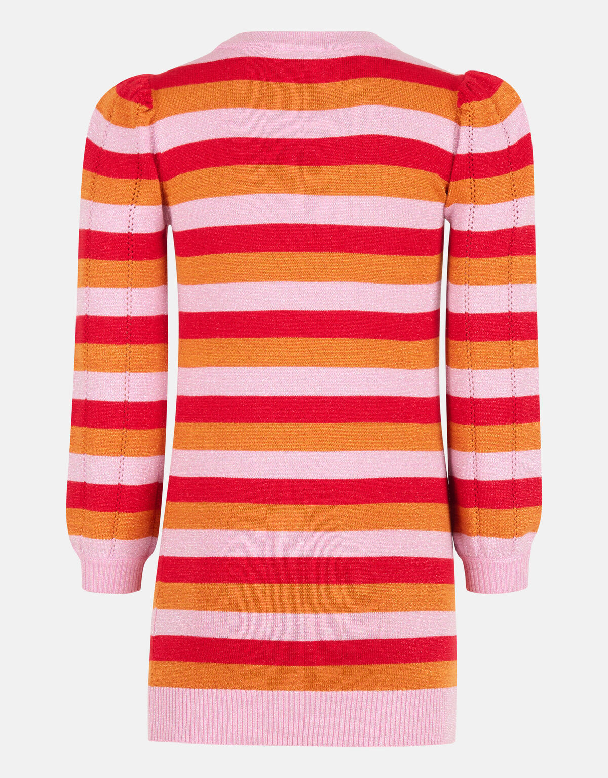 Gestreepte Glitter Jurk Oranje SHOEBY GIRLS