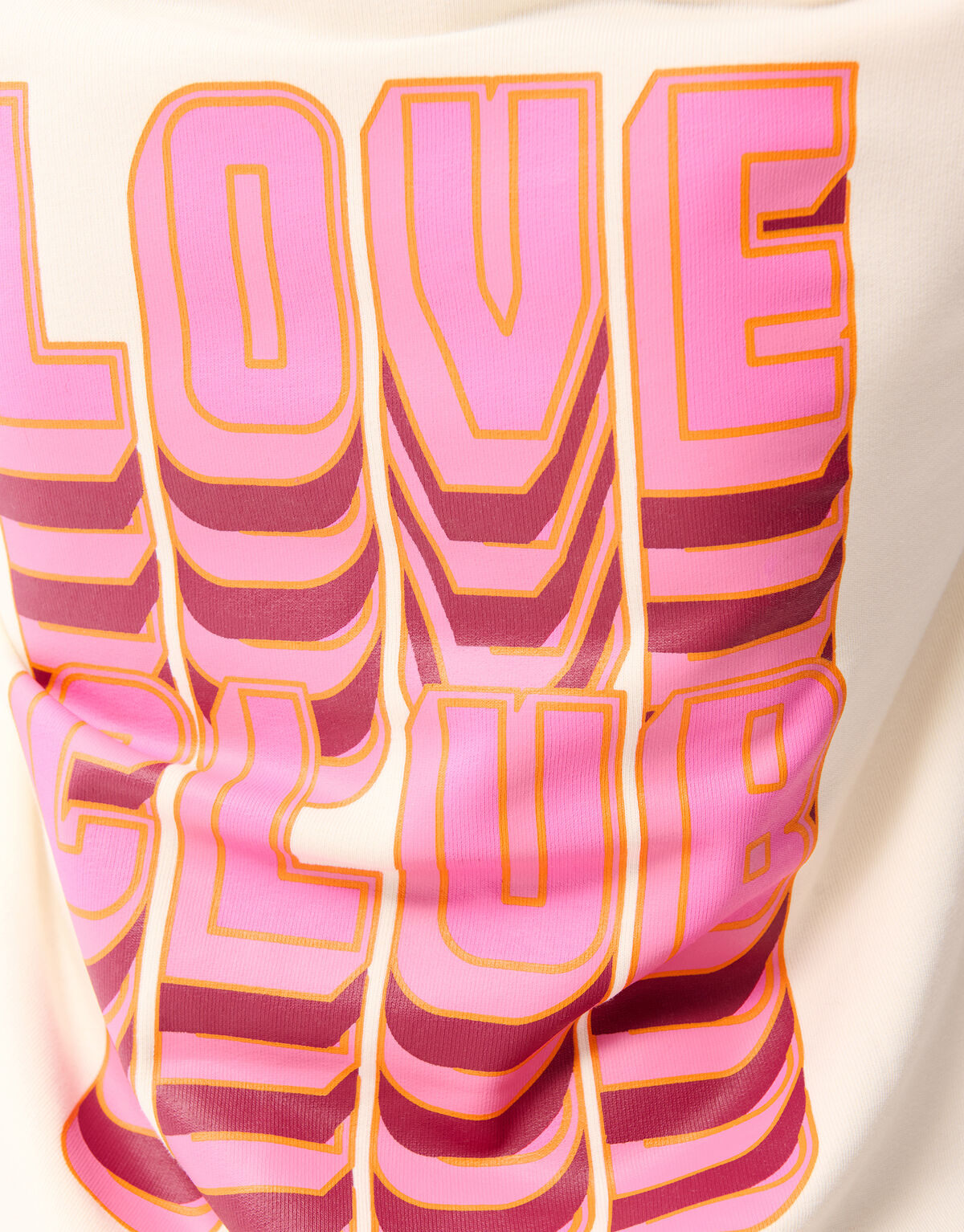 Love Club Artwork Hoodie Gebroken Wit SHOEBY GIRLS