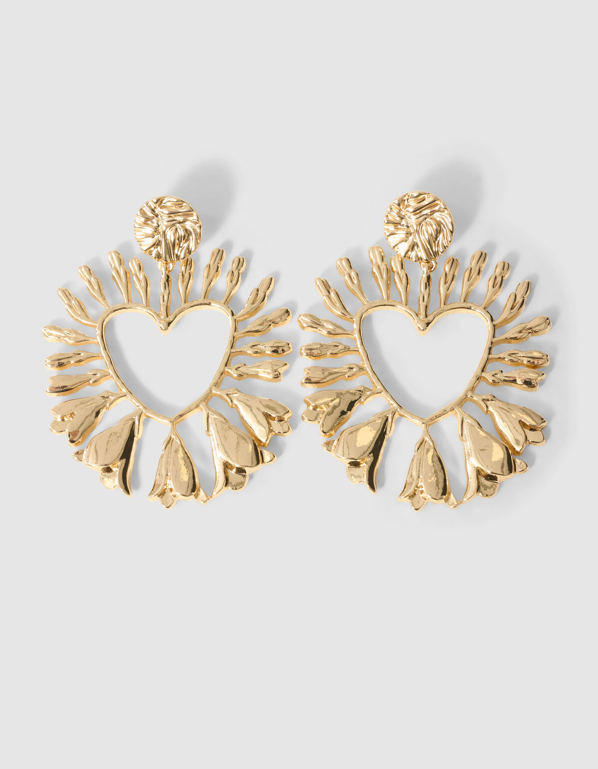 Flower Heart Oorbellen Goud SHOEBY ACCESSOIRES