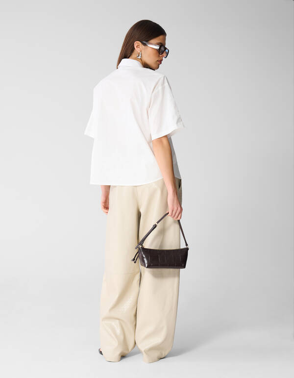 Braided Barrel Fit Broek Gebroken Wit SHOEBY WOMEN