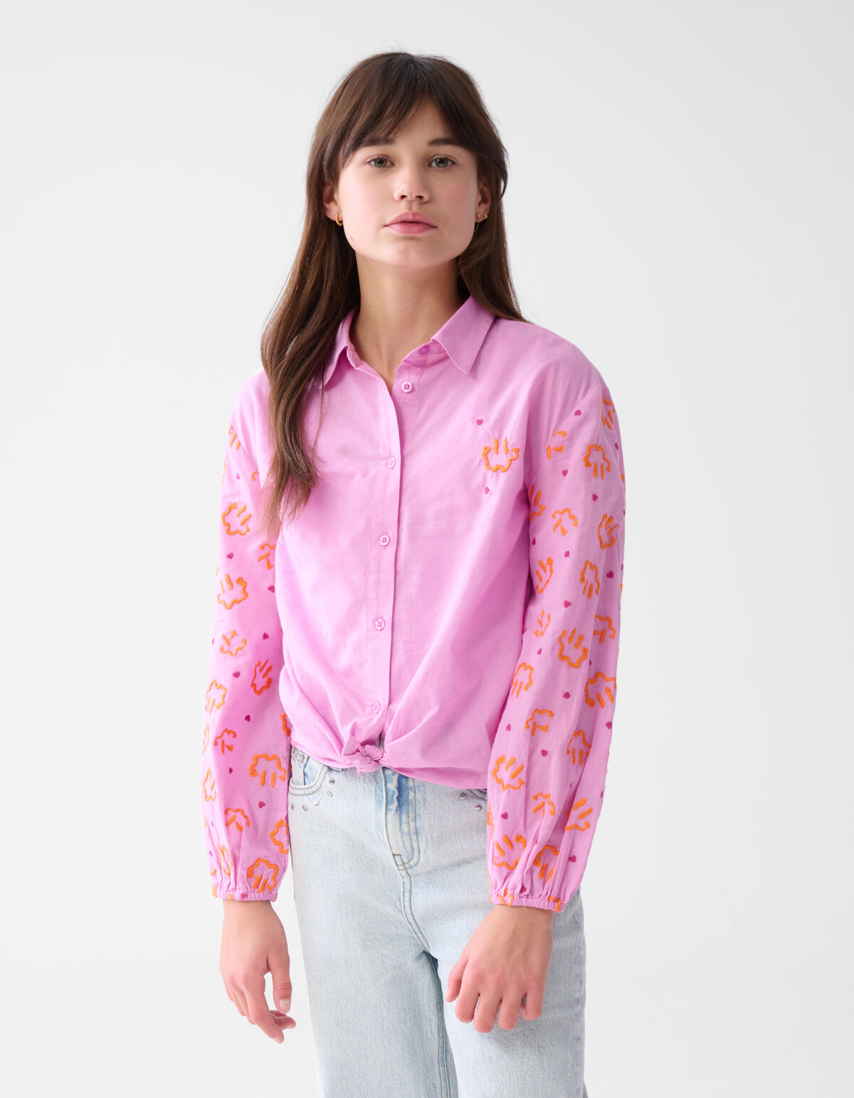 Embroidery Blouse Roze SHOEBY GIRLS