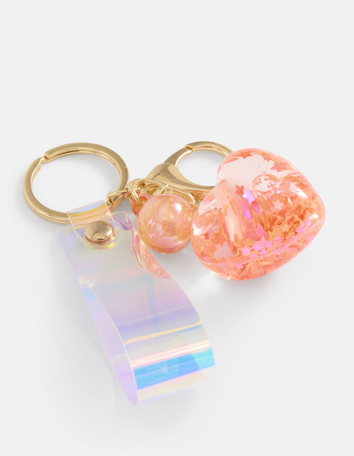 Hart Sleutelhanger Oranje SHOEBY ACCESSOIRES