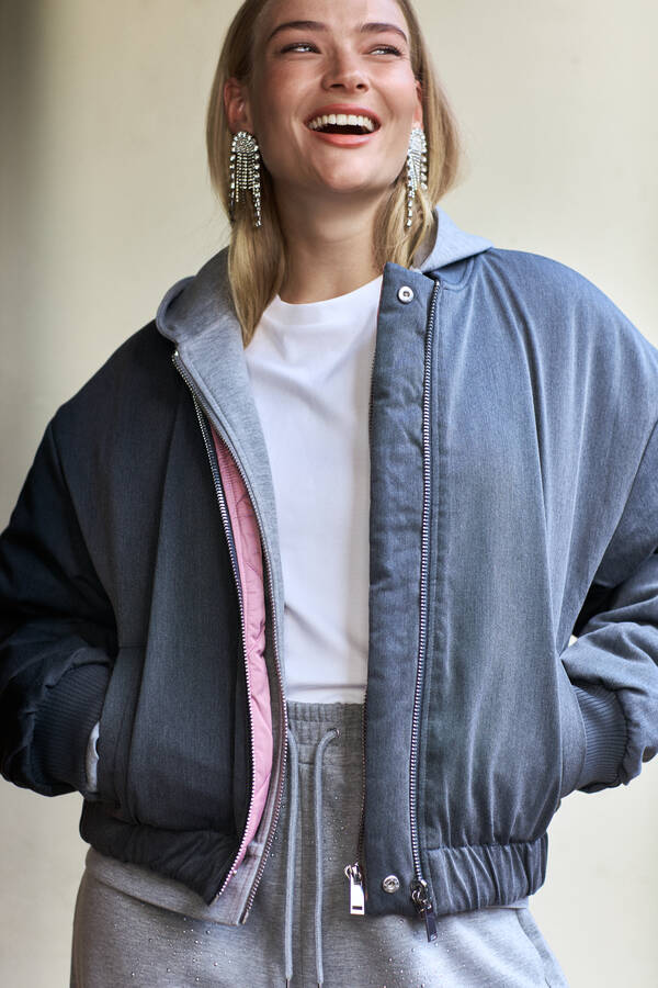 Reversible Bomber Jack Grijs By Fred SHOEBY WOMEN