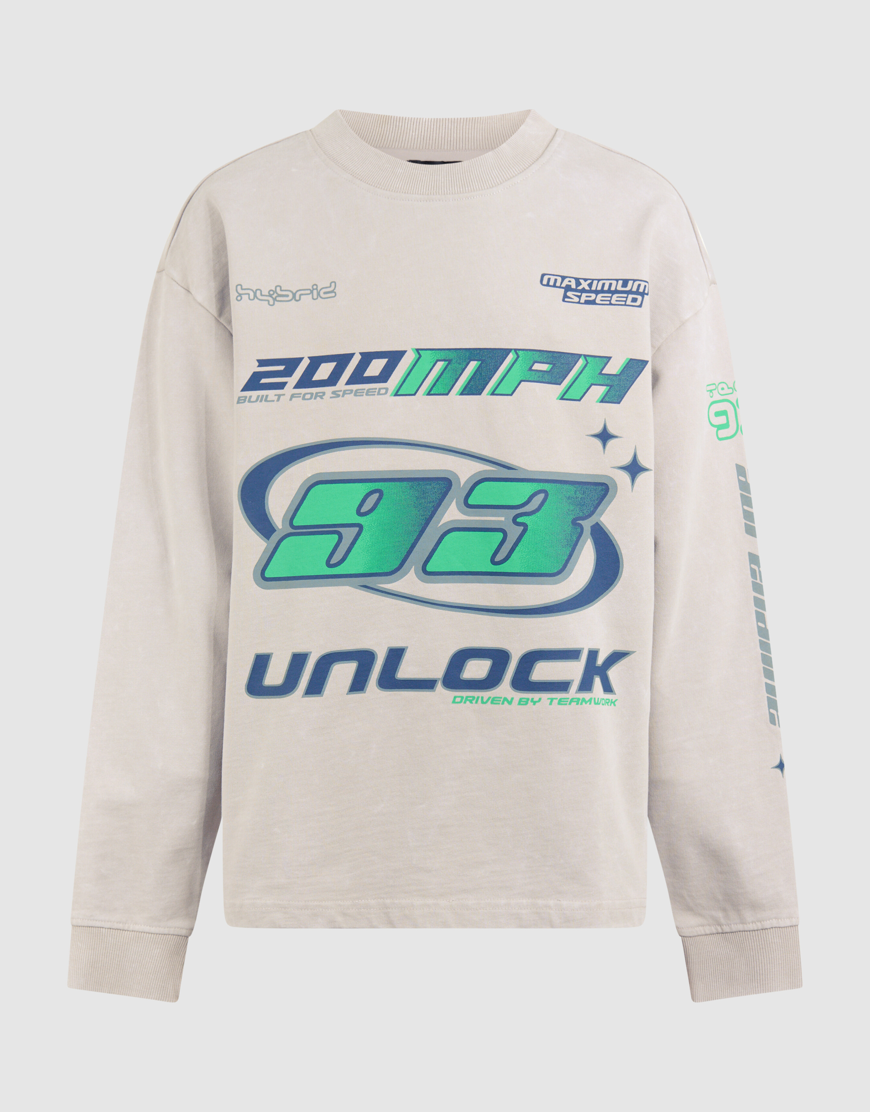 Race Artwork Sweater Beige SHOEBY BOYS