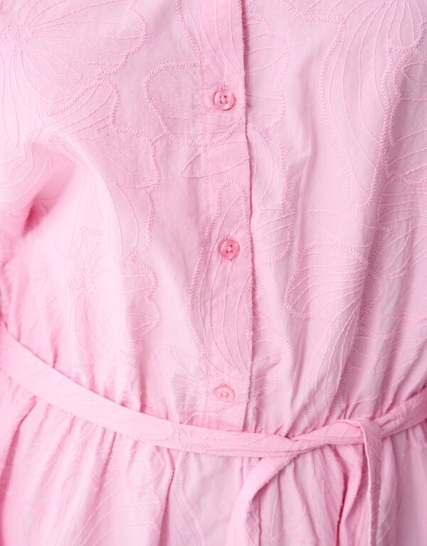 Flower Cord Mini Jurk Roze SHOEBY WOMEN