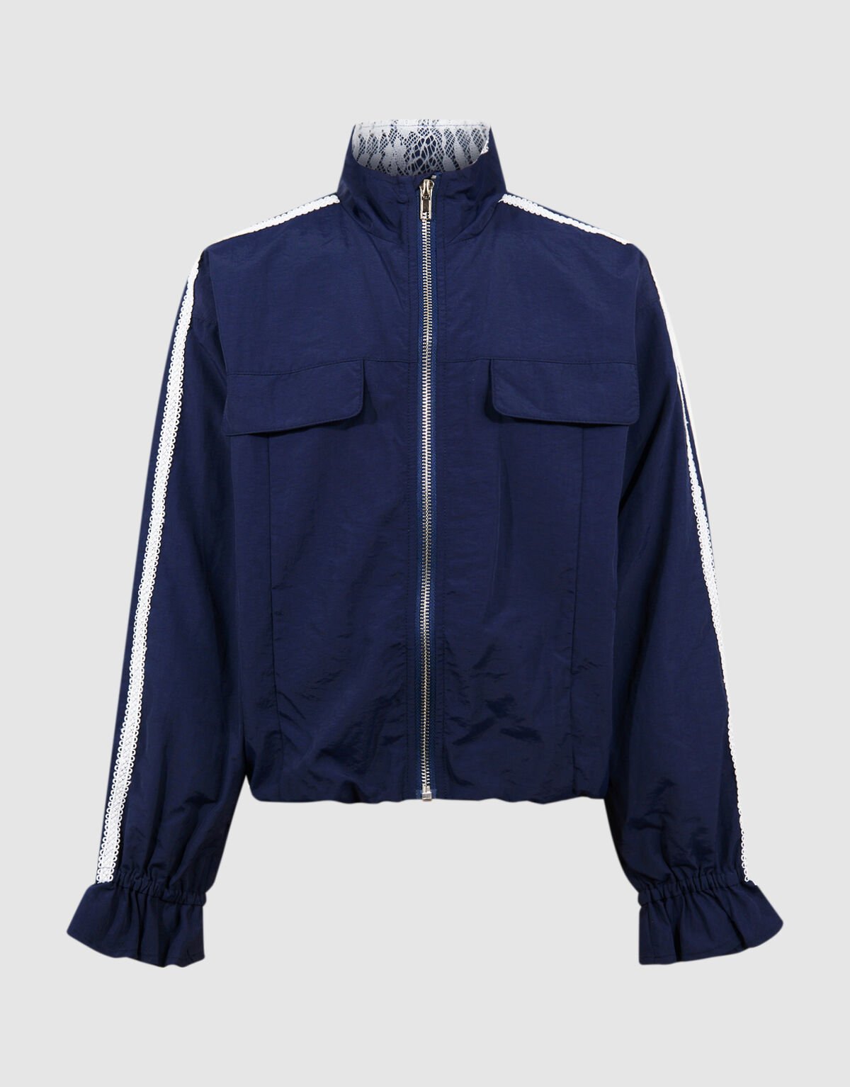 Kanten Bomber Jack Donkerblauw SHOEBY GIRLS