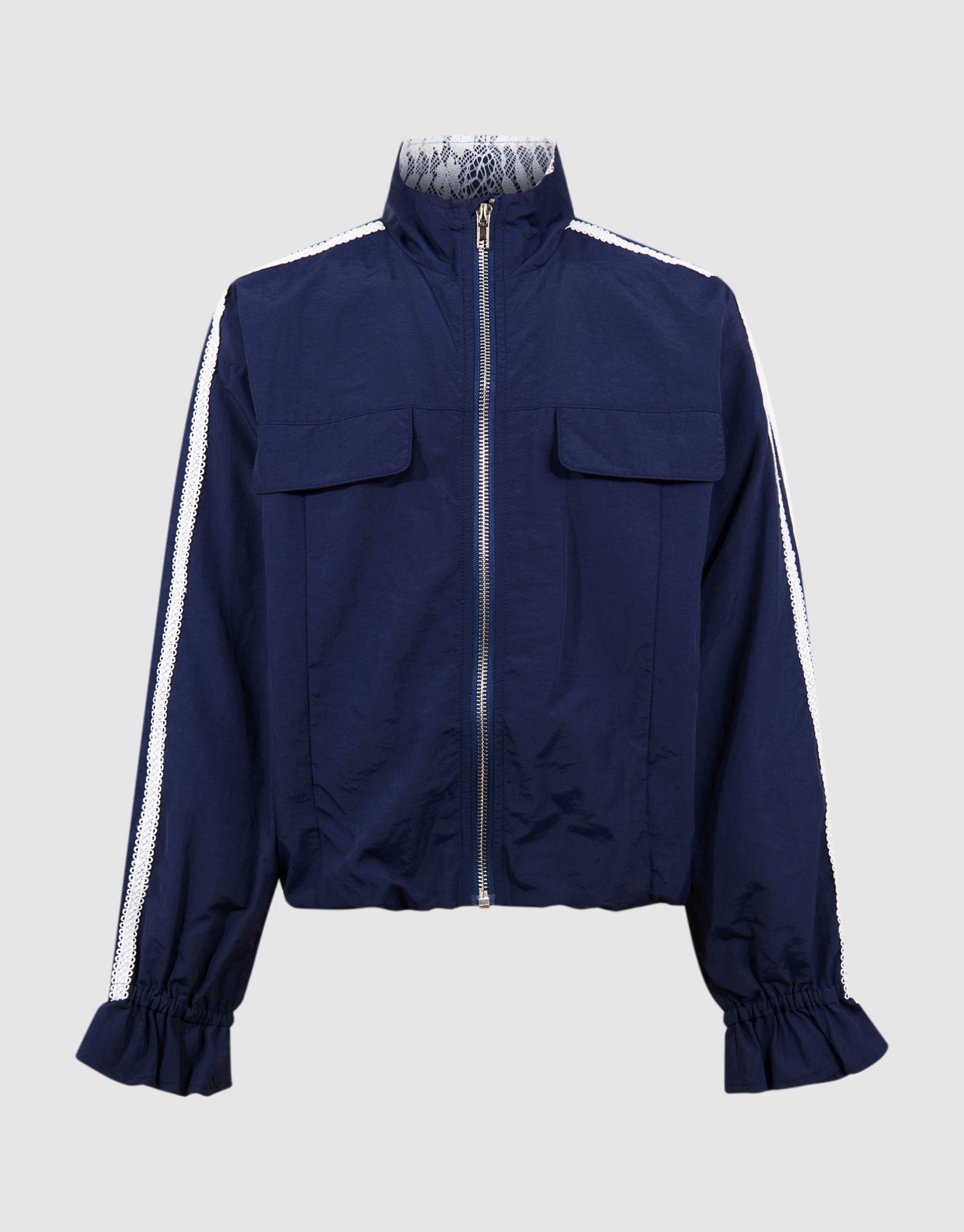 Kanten Bomber Jack Donkerblauw SHOEBY GIRLS