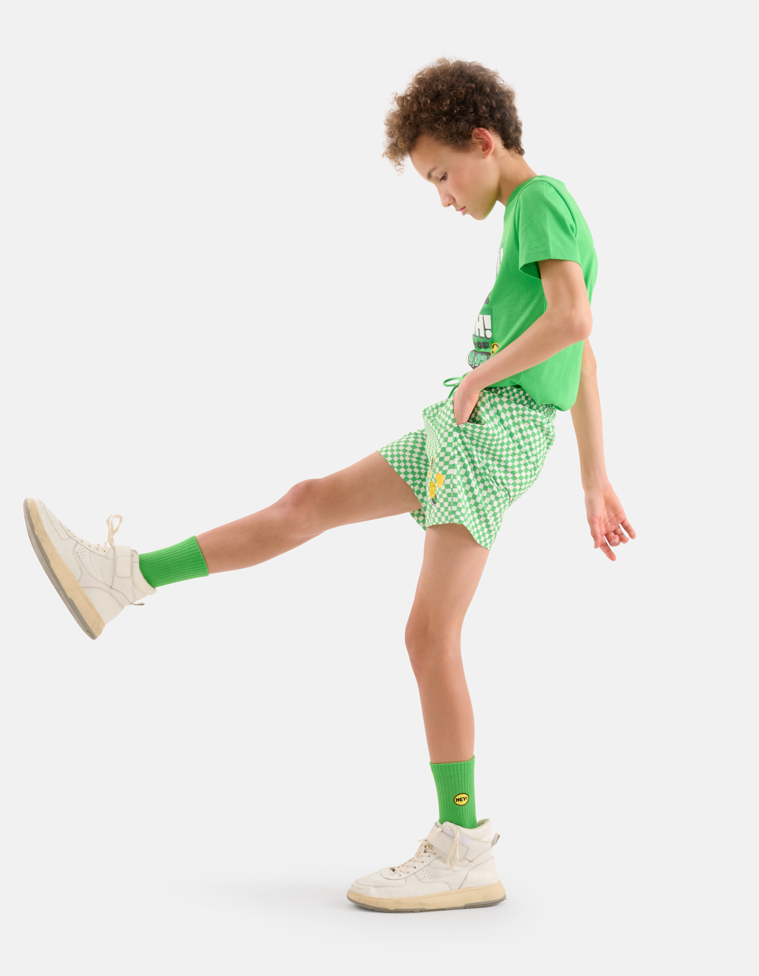 Block Print Zwembroek Groen By Dylan SHOEBY BOYS