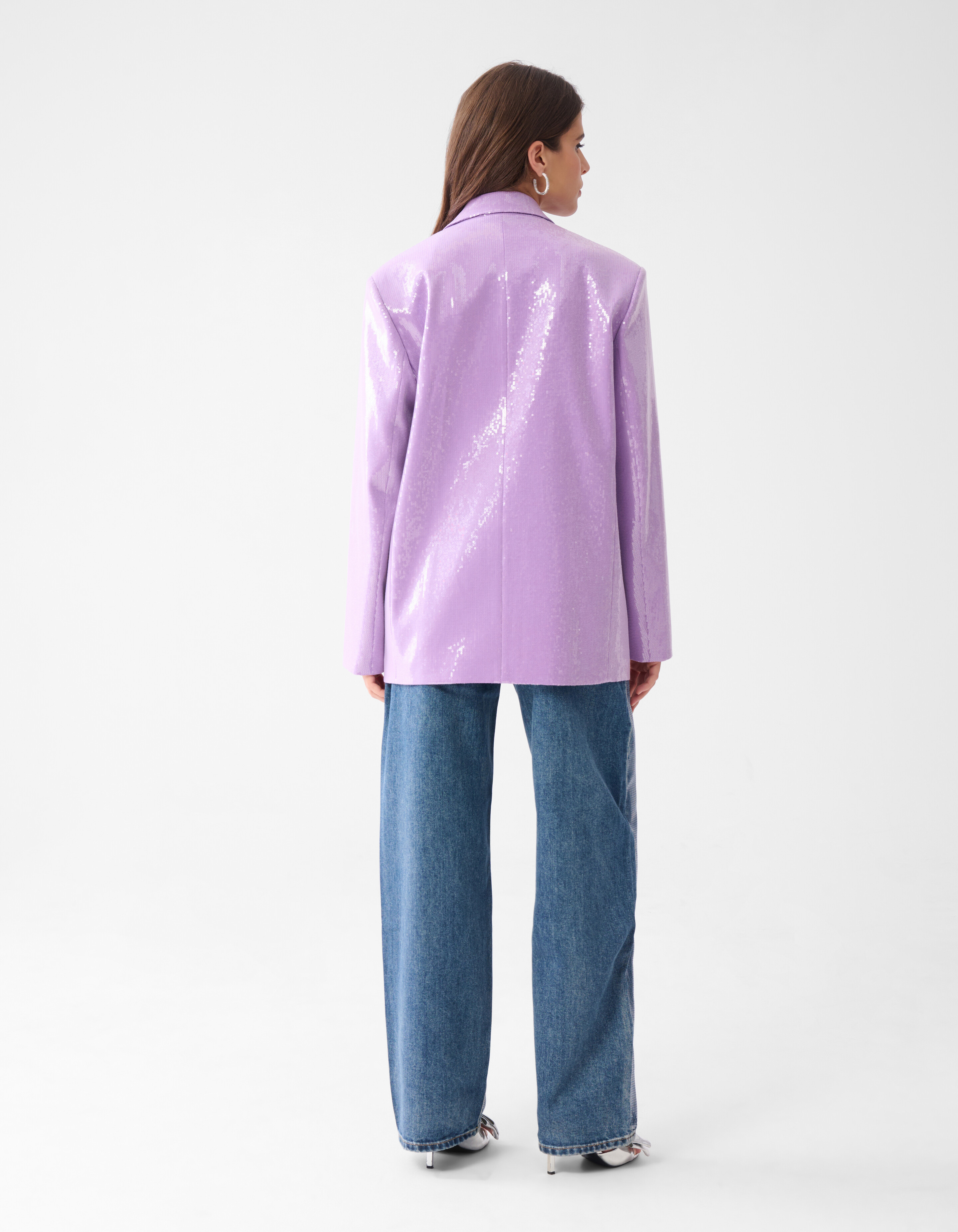 Oversized Pailletten Blazer Lichtpaars SHOEBY WOMEN