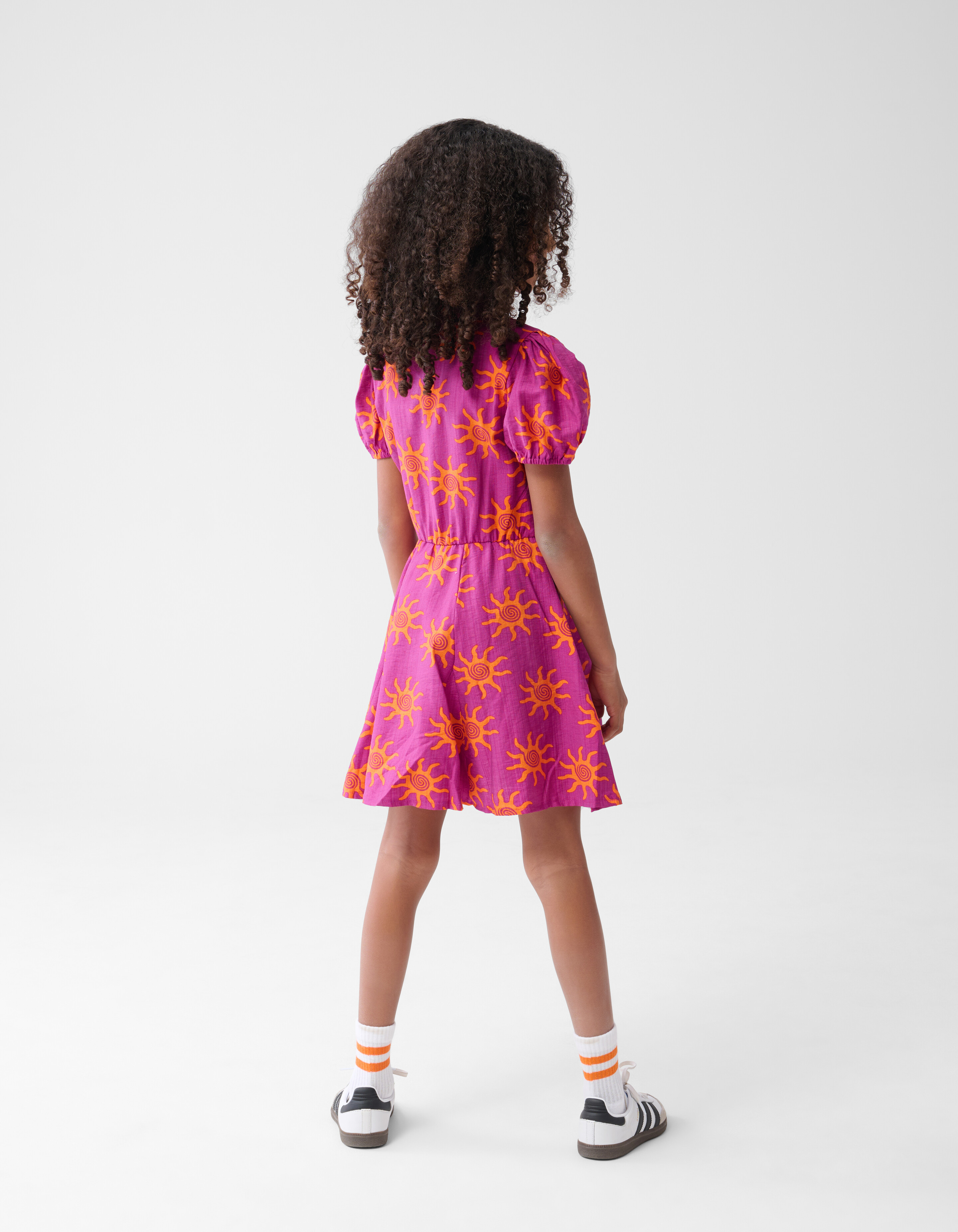 Printed Artwork Jurk Donkerpaars SHOEBY GIRLS