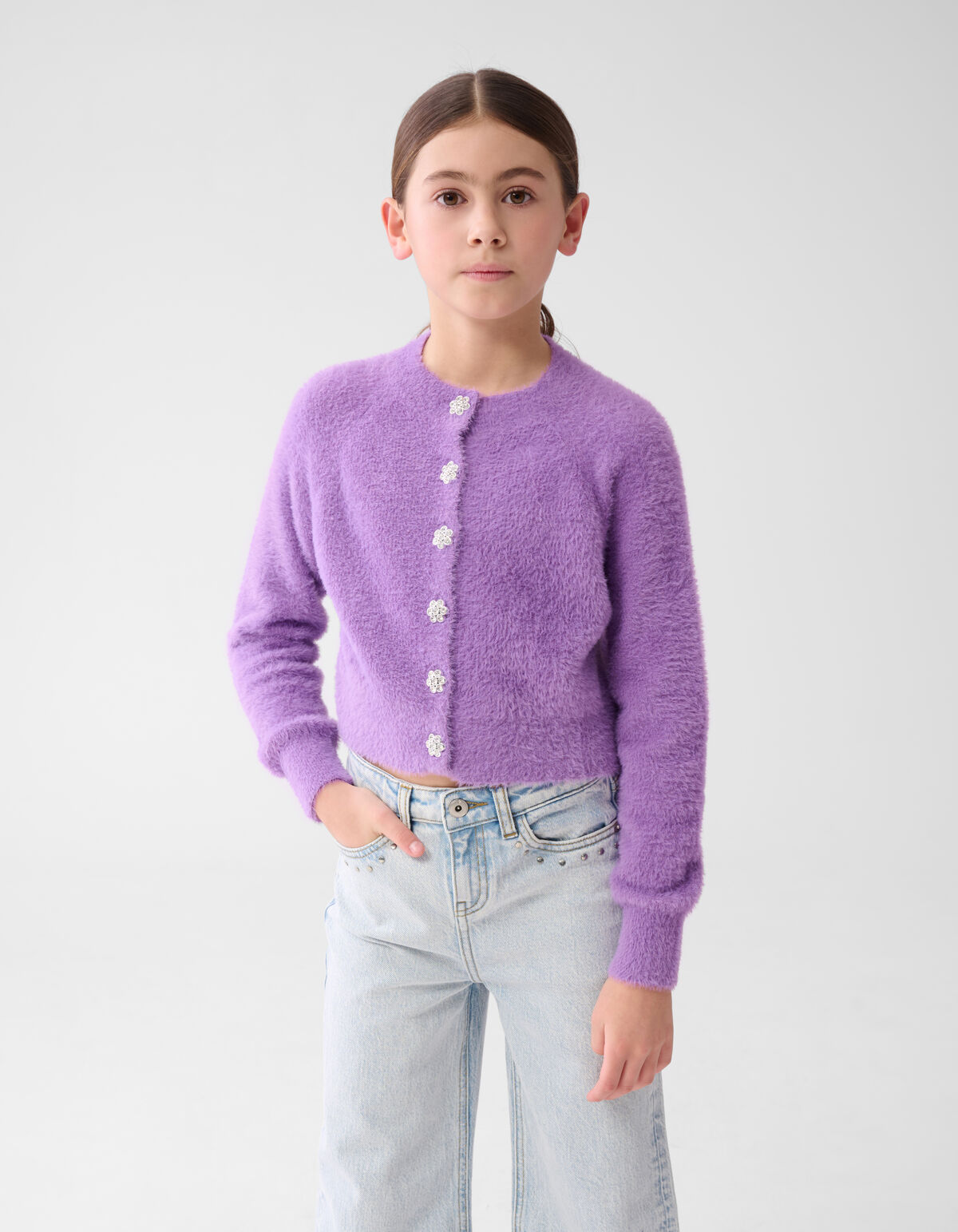 Harig Vest Paars SHOEBY GIRLS